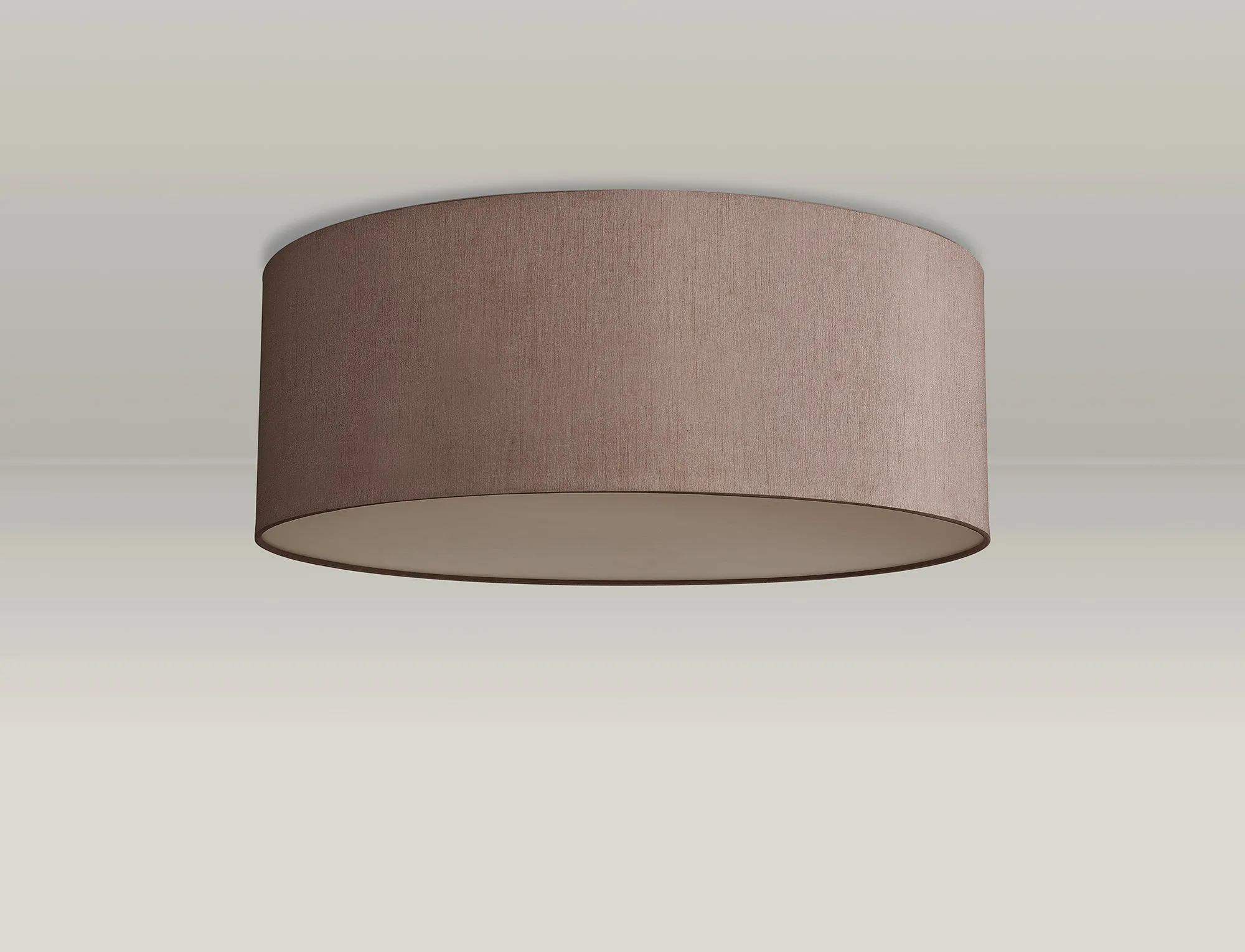 Baymont 60cm Flush 3 Light Taupe/Halo Gold, Frosted Diffuser DK0620  Deco Baymont WH TA